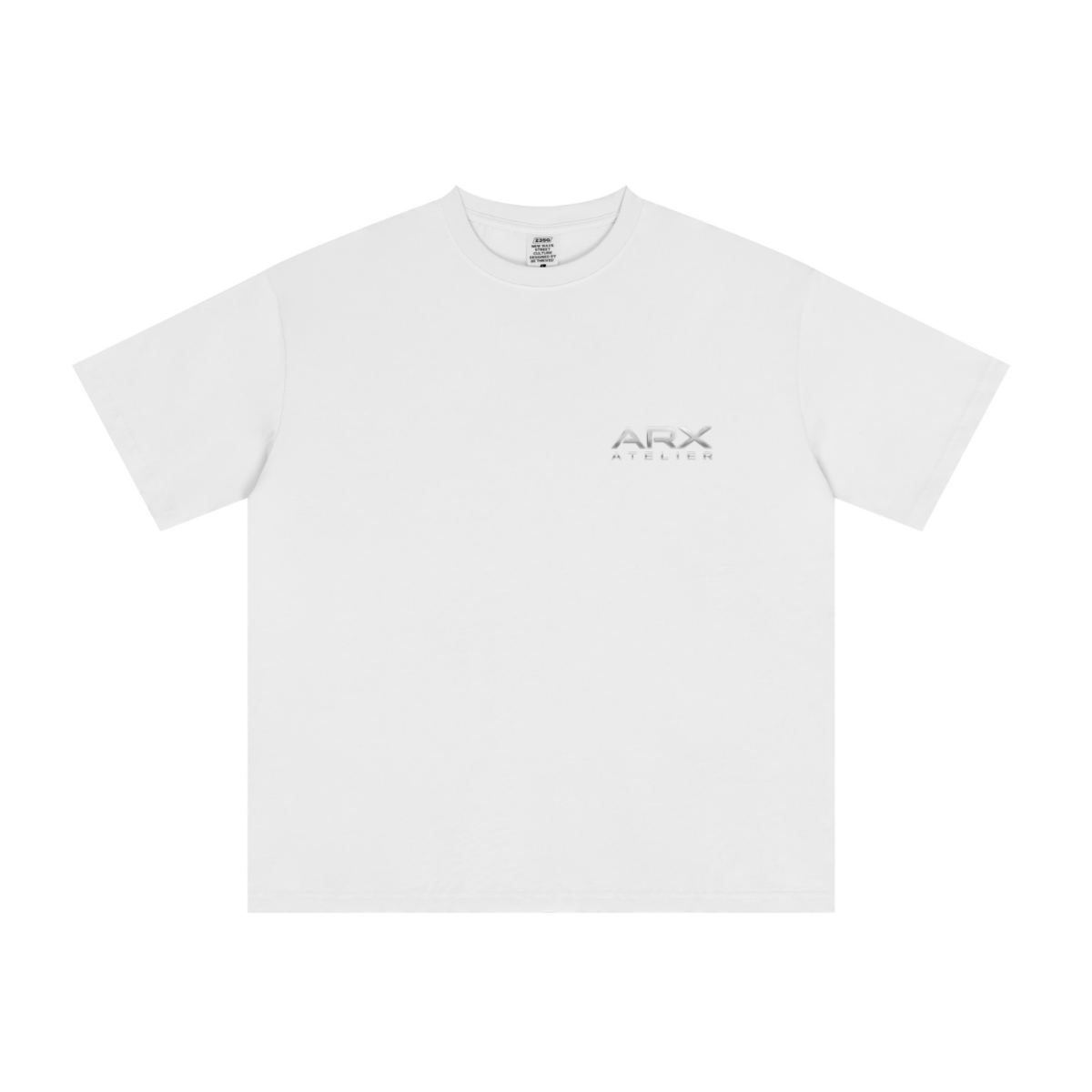 235GSM Men's Tech Fabric Performance Crew Neck T-shirt  White