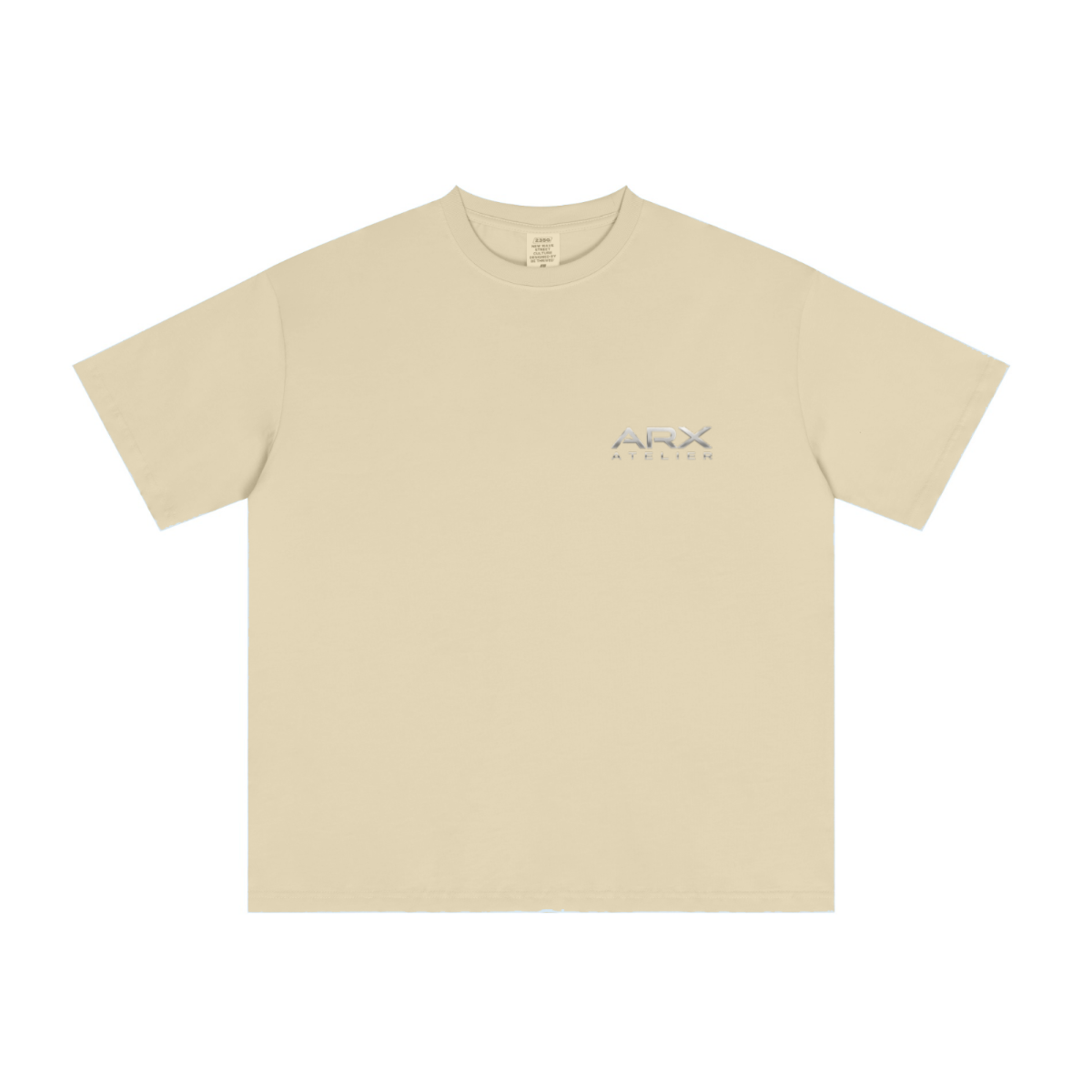 235GSM Men's Tech Fabric Performance Crew Neck T-shirt Light yellow