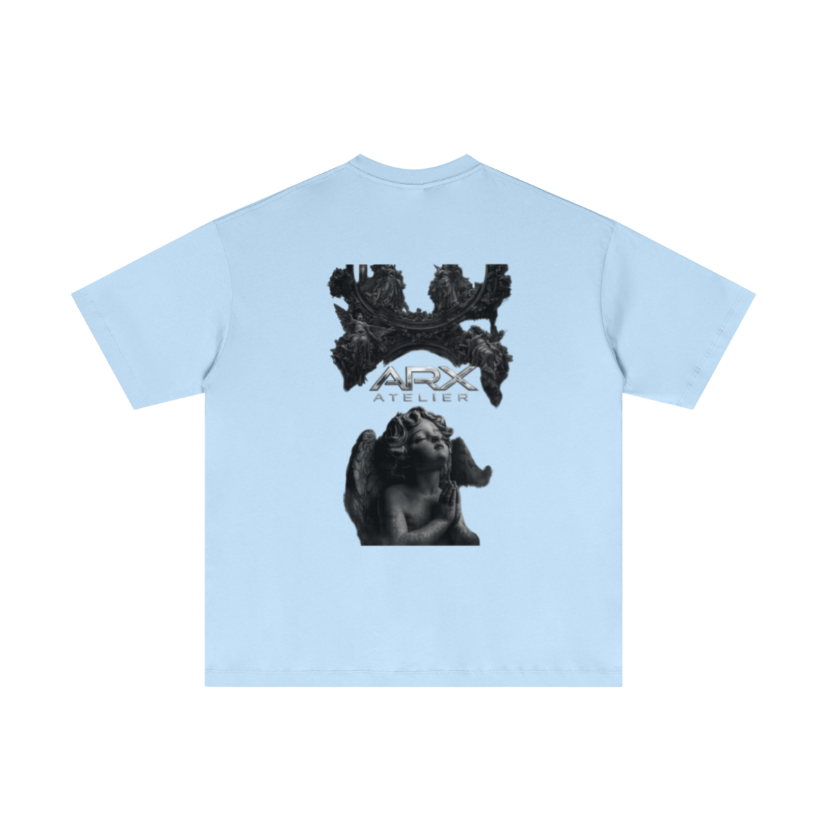 180GSM Men's Lightweight T-shirt Light blue