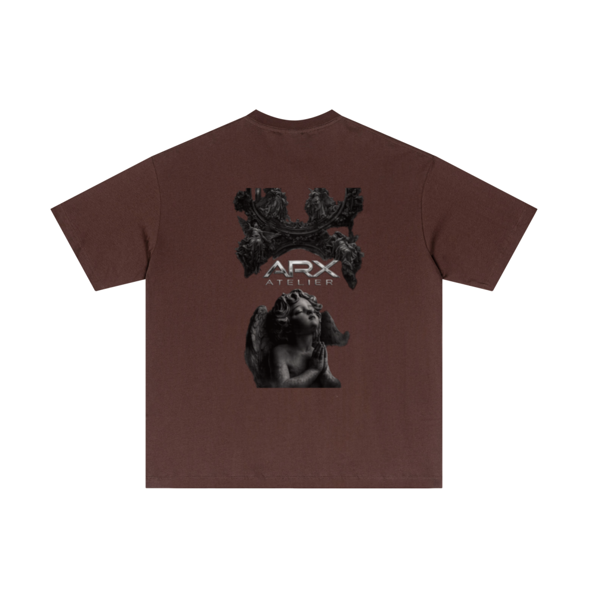 180GSM Men's Lightweight T-shirt Dark brown