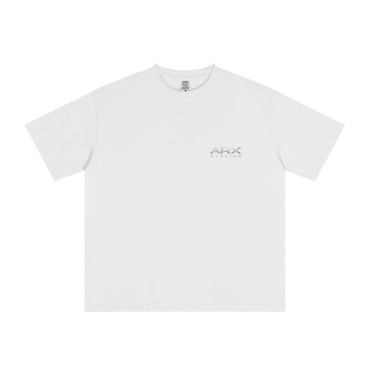 235GSM Men's Tech Fabric Performance Crew Neck T-shirt  White