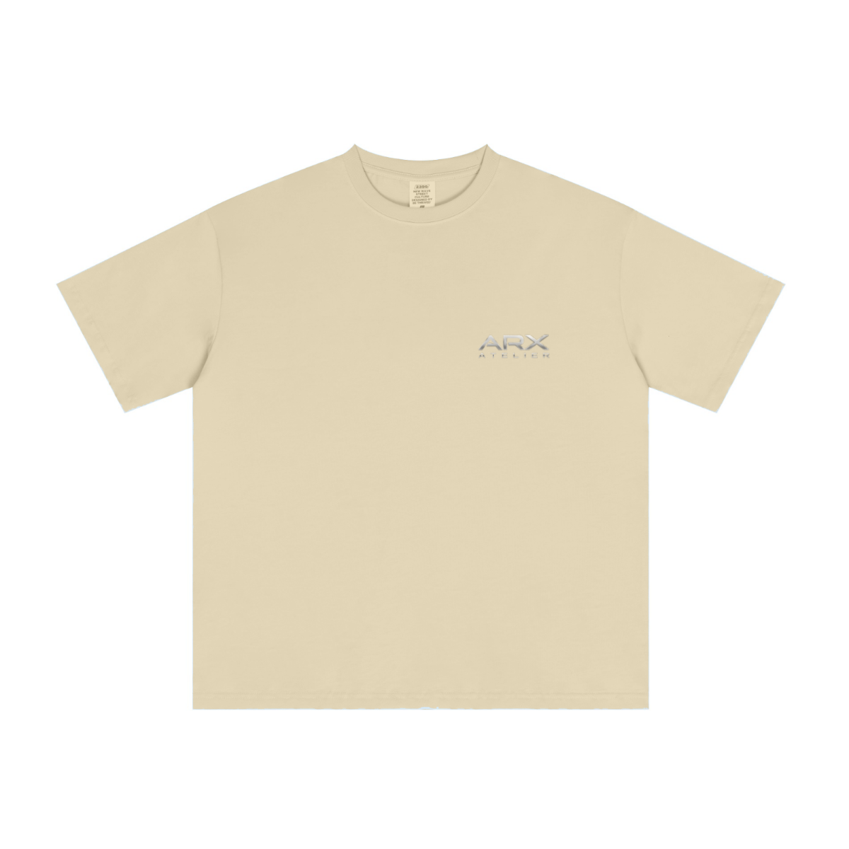 235GSM Men's Tech Fabric Performance Crew Neck T-shirt Light yellow