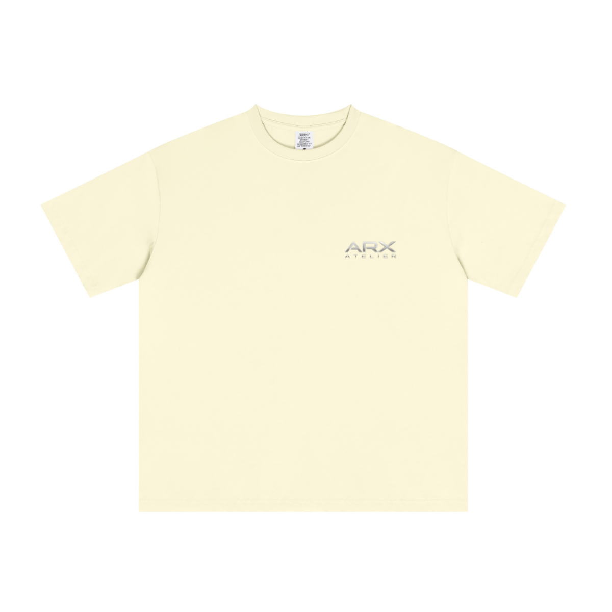 235GSM Men's Tech Fabric Performance Crew Neck T-shirt Apricot