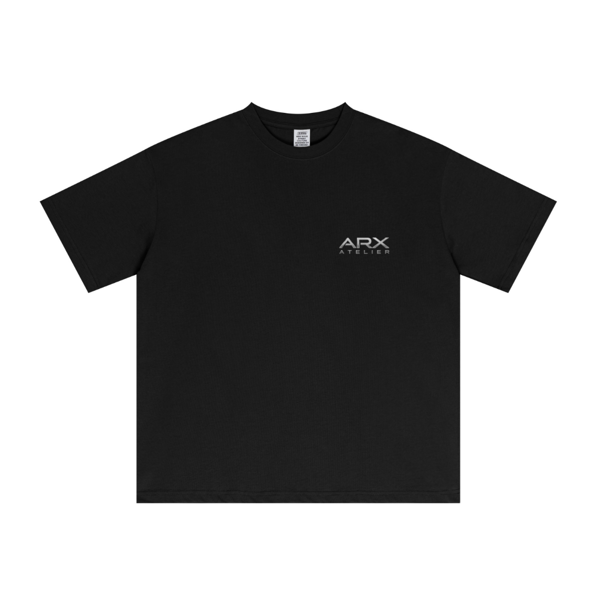 235GSM Men's Tech Fabric Performance Crew Neck T-shirt Black