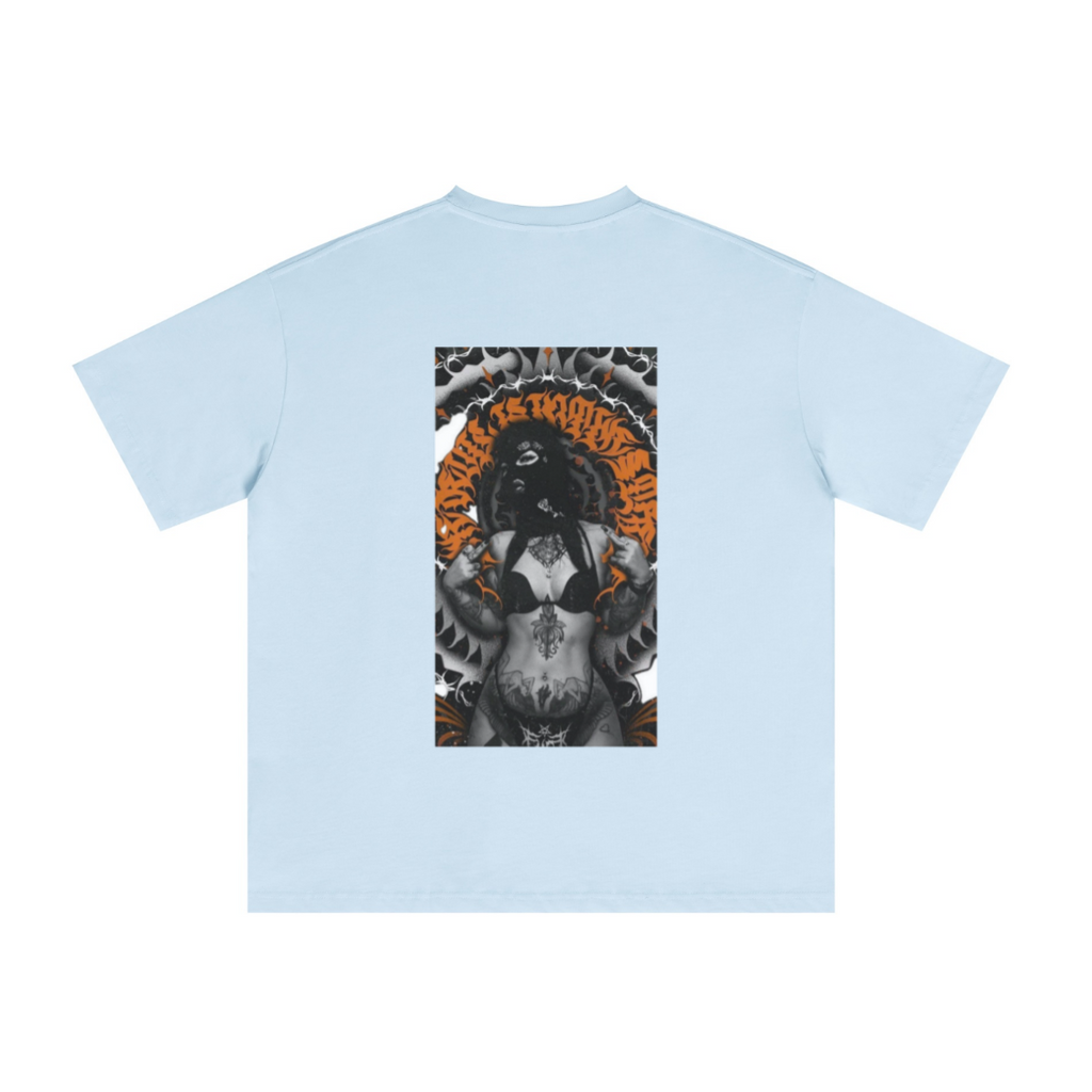 235GSM Men's Tech Fabric Performance Crew Neck T-shirt Light blue