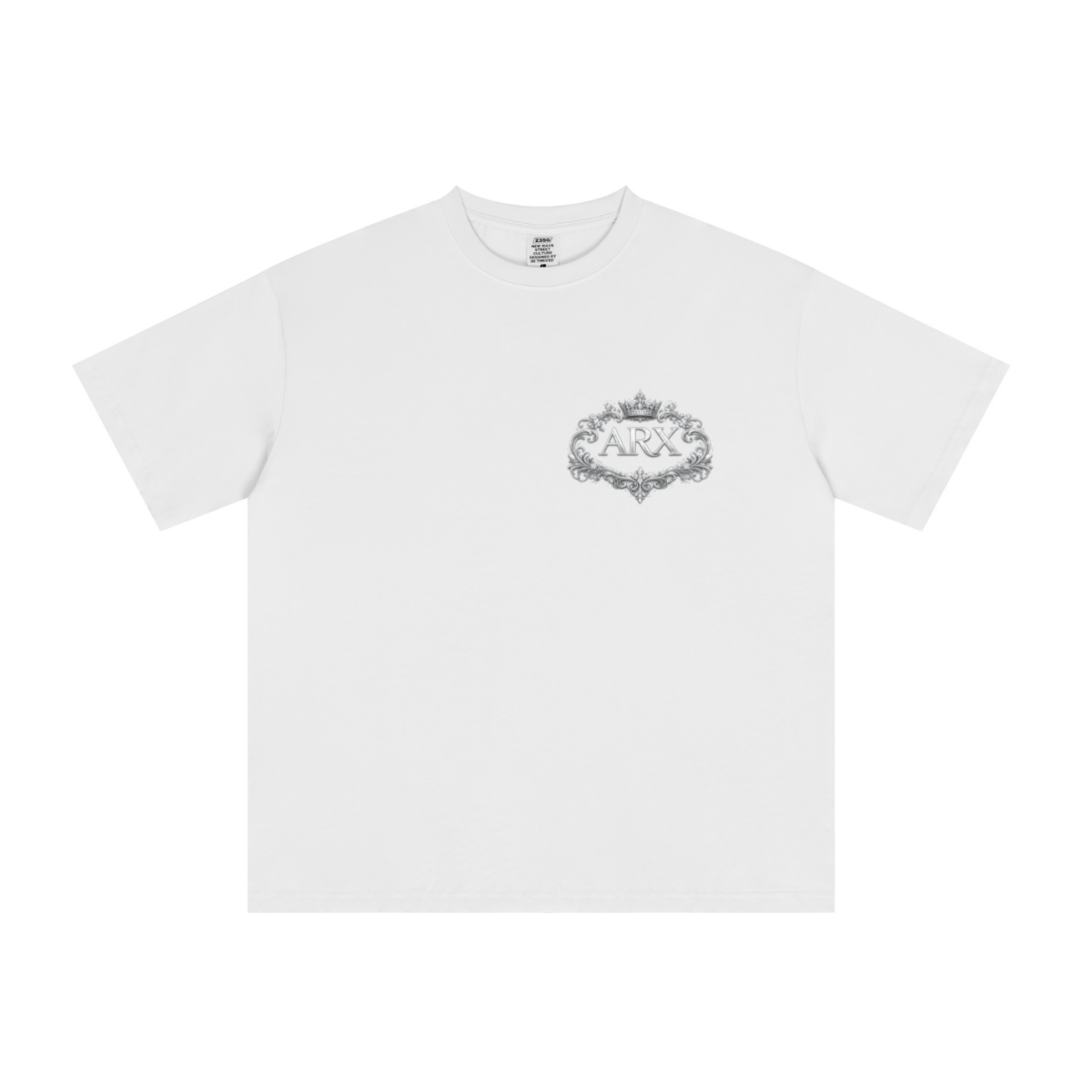 235GSM Men's Tech Fabric Performance Crew Neck T-shirt  White