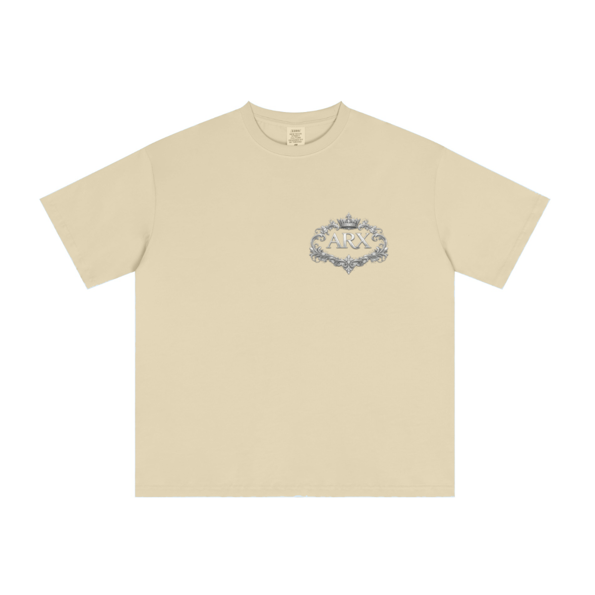 235GSM Men's Tech Fabric Performance Crew Neck T-shirt Light yellow