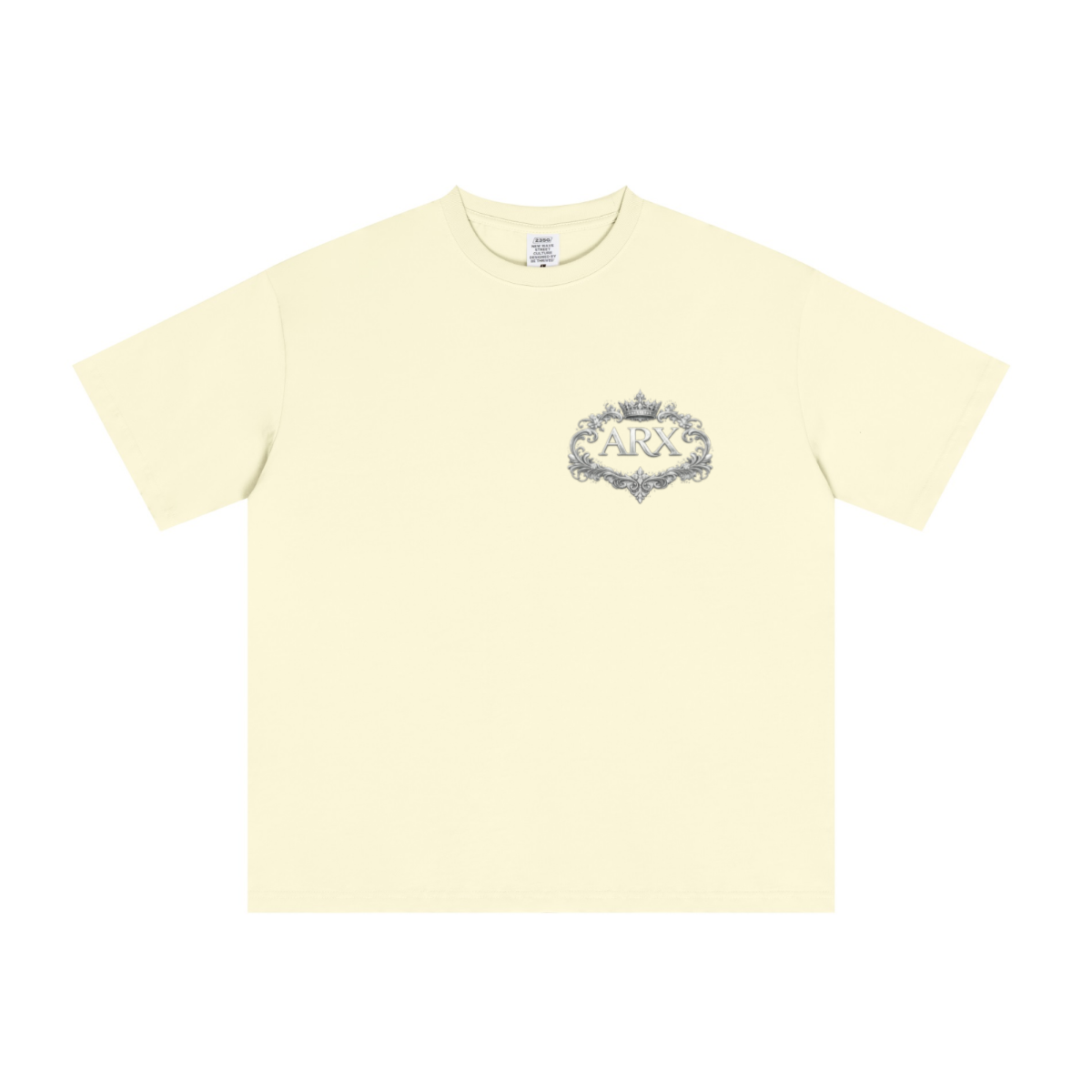 235GSM Men's Tech Fabric Performance Crew Neck T-shirt Apricot