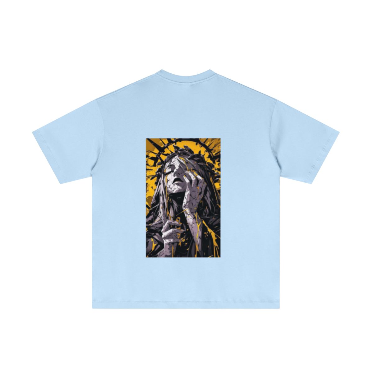 180GSM Men's Lightweight T-shirt Light blue