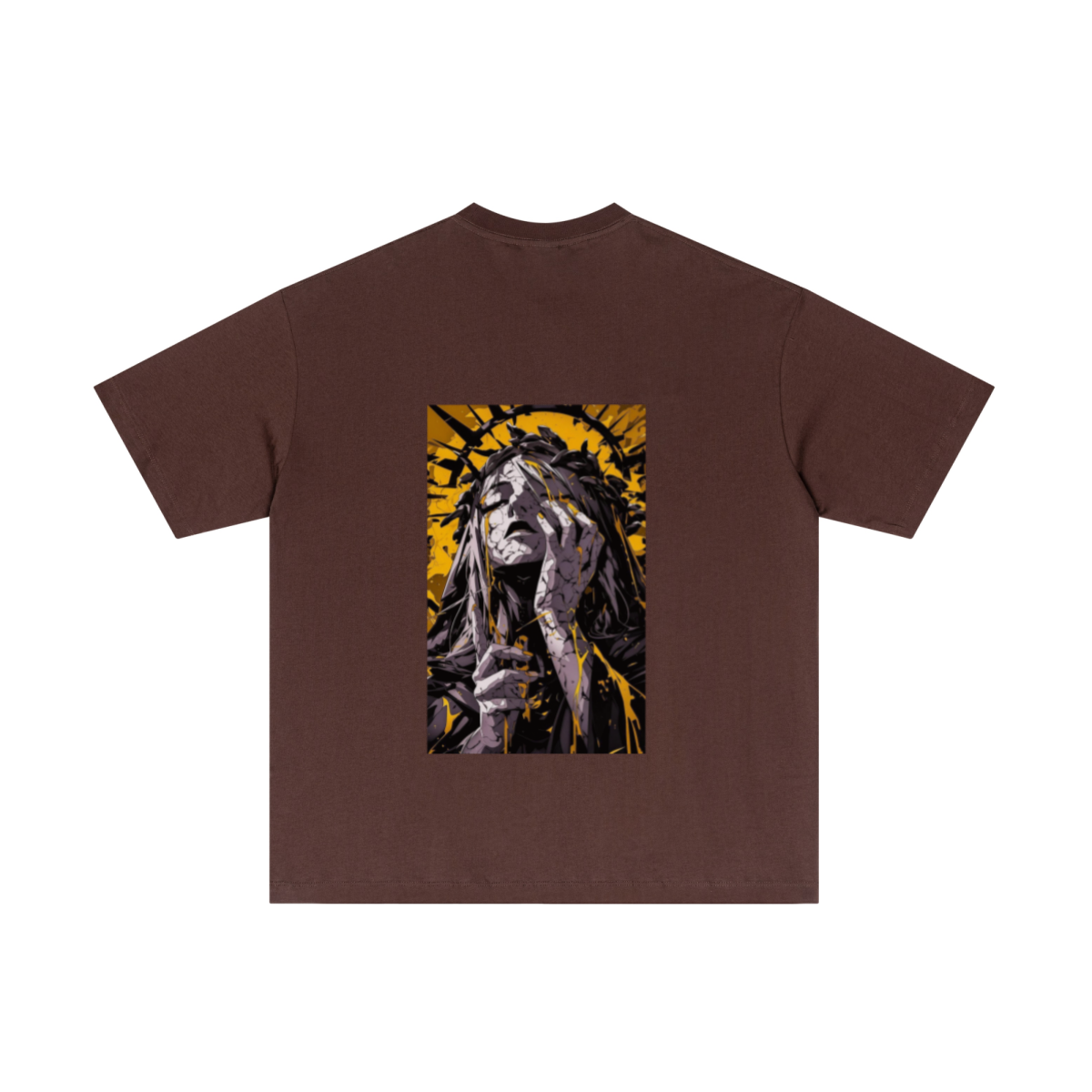 180GSM Men's Lightweight T-shirt Dark brown