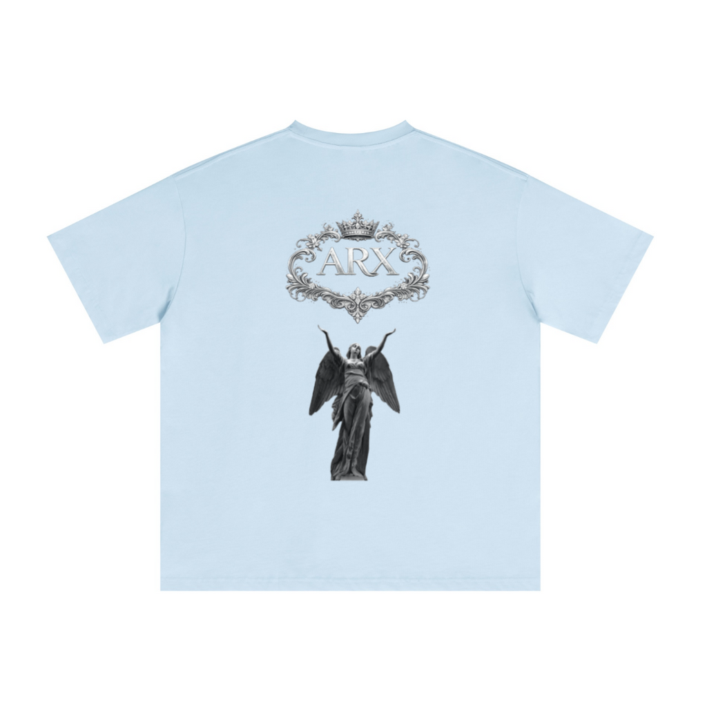 235GSM Men's Tech Fabric Performance Crew Neck T-shirt Light blue