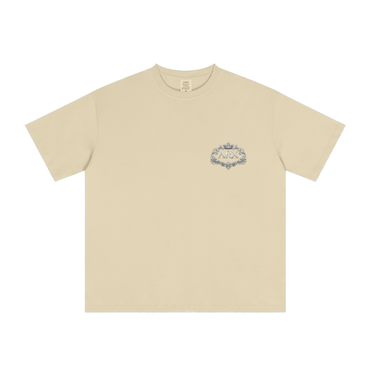 235GSM Men's Tech Fabric Performance Crew Neck T-shirt Light yellow