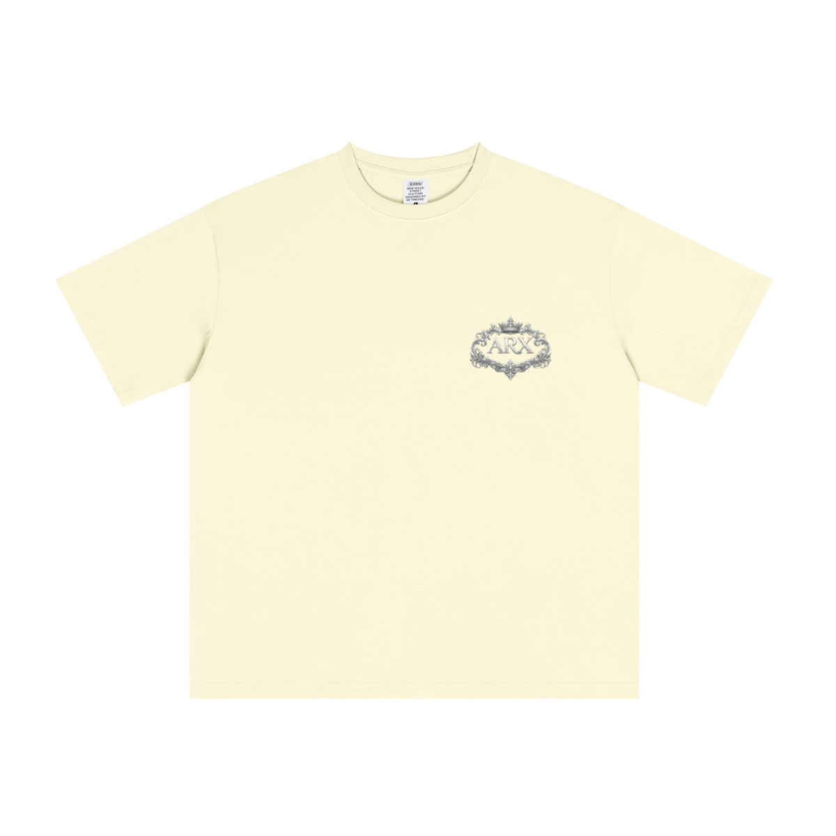 235GSM Men's Tech Fabric Performance Crew Neck T-shirt Apricot