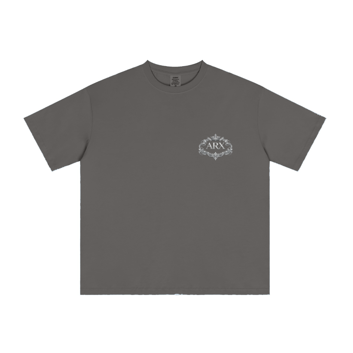 235GSM Men's Tech Fabric Performance Crew Neck T-shirt Gray