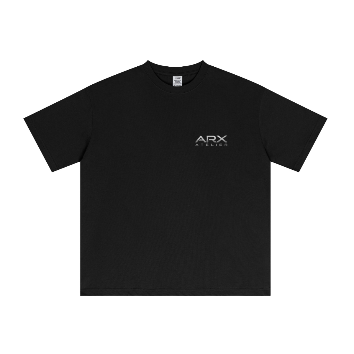 235GSM Men's Tech Fabric Performance Crew Neck T-shirt Black